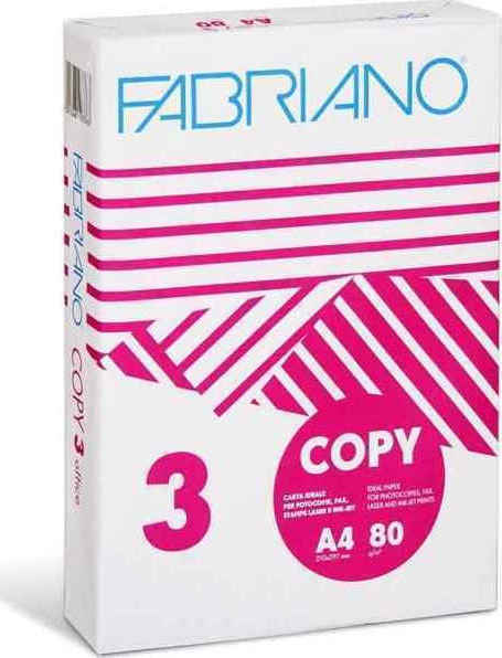 Fabriano Copy 3 Χαρτί Εκτύπωσης A4 80gr-m² 500 φύλλα