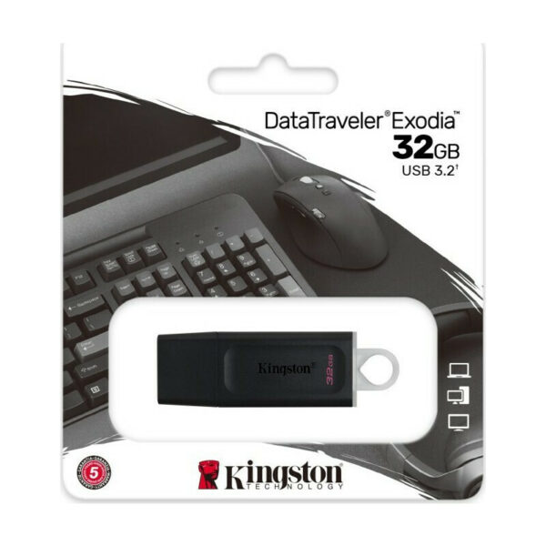 KINGSTON DTX32GB DATATRAVELER EXODIA 32GB USB 3.2 FLASH DRIVE