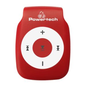 MP3 Player POWERTECH με clip Επαναφορτιζόμενο microSD Κόκκινο
