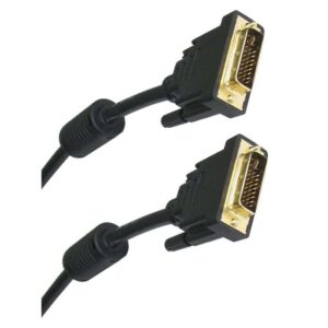 POWERTECH DVI I σε DVI I CAB DVI001 2x Ferrites Μαύρο 1.5m