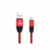 POWERTECH USB σε Lightning eco Flat PTR 0036 Copper 1m Κόκκινο