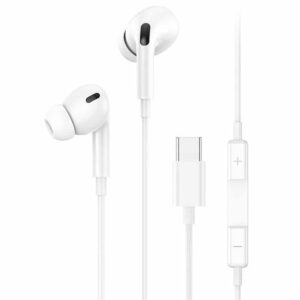 USAMS Earphones με Μικρόφωνο EP 41 USB Type C 10mm 1.2m Λευκά