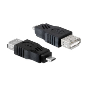 Αντάπτορας POWERTECH USB 2.0 σε Micro B CAB-U029, Μαύρος
