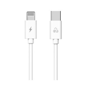 Καλώδιο POWERTECH USB Type-C σε Lightning PTR-0092, 20W 3A, 1m, Λευκό