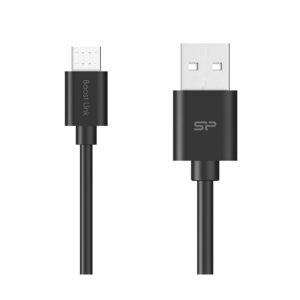 Καλώδιο USB σε Micro USB SILICON POWER, 2.4A, QC 3.0, 1m, Μαύρο